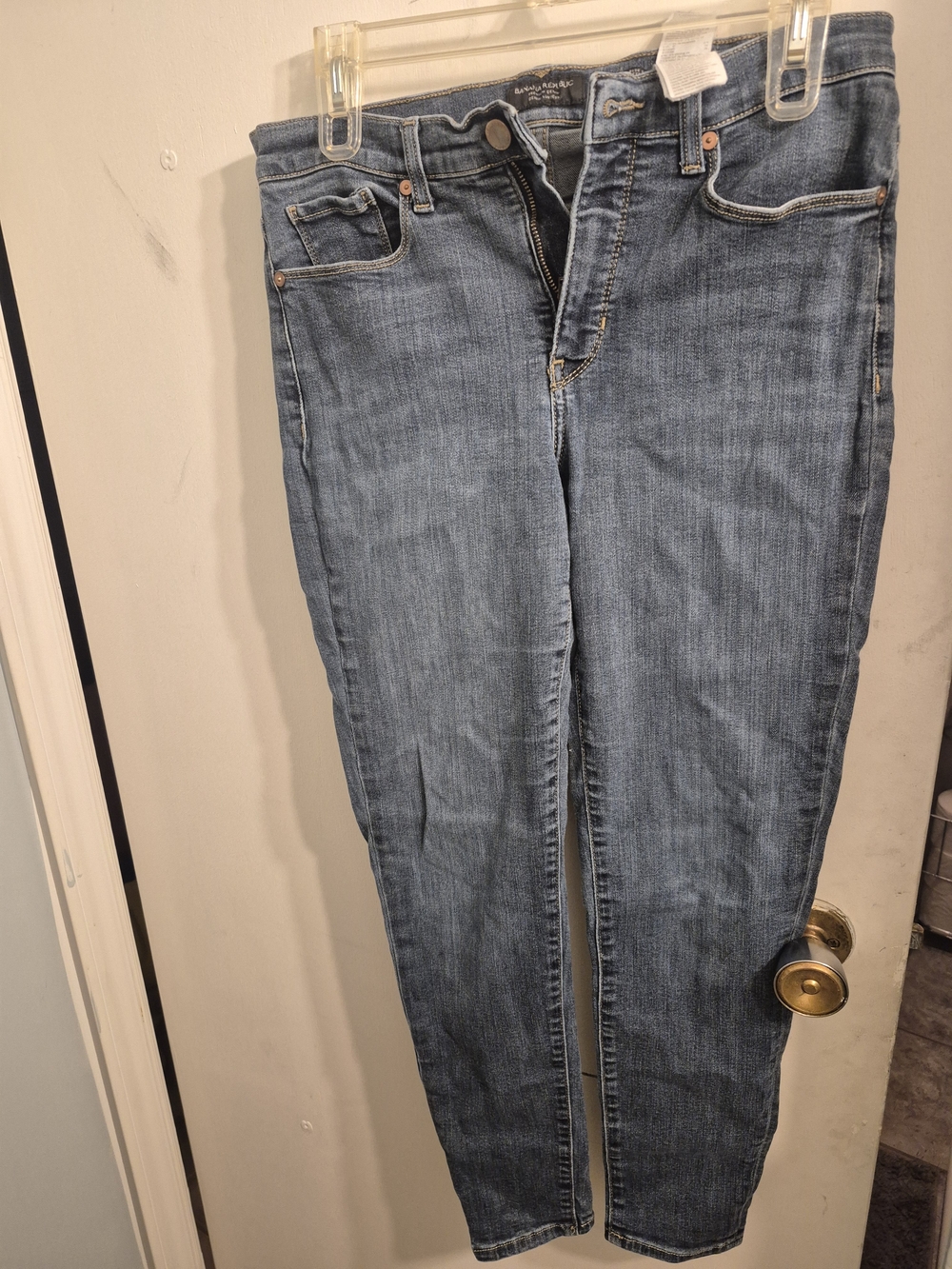 Banana Republic Light Blue Mid Rise Skinny Stretch Jeans